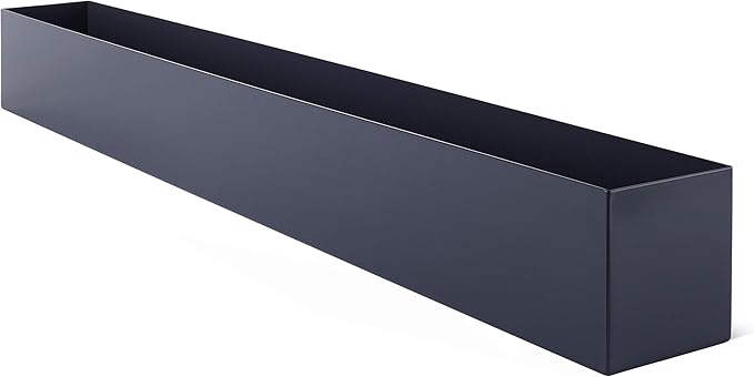 DR&Co Modern Grey Rectangle Planter Box, Narrow Box - Image 4