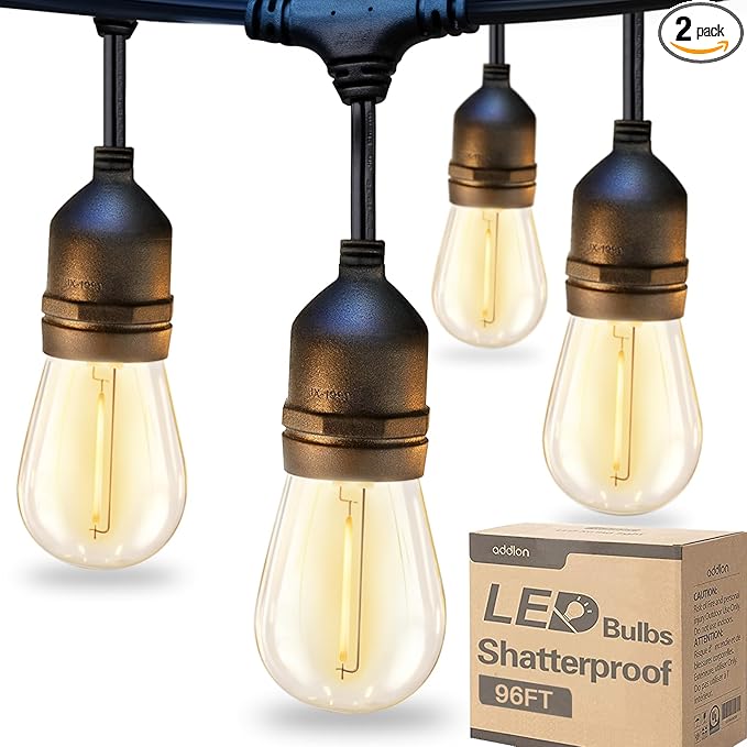 addlon 96FT LED Outdoor String Lights by addlon