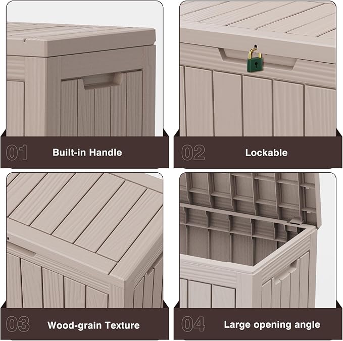 ROJIK Outdoor Storage Housing Deck Box - Image 5