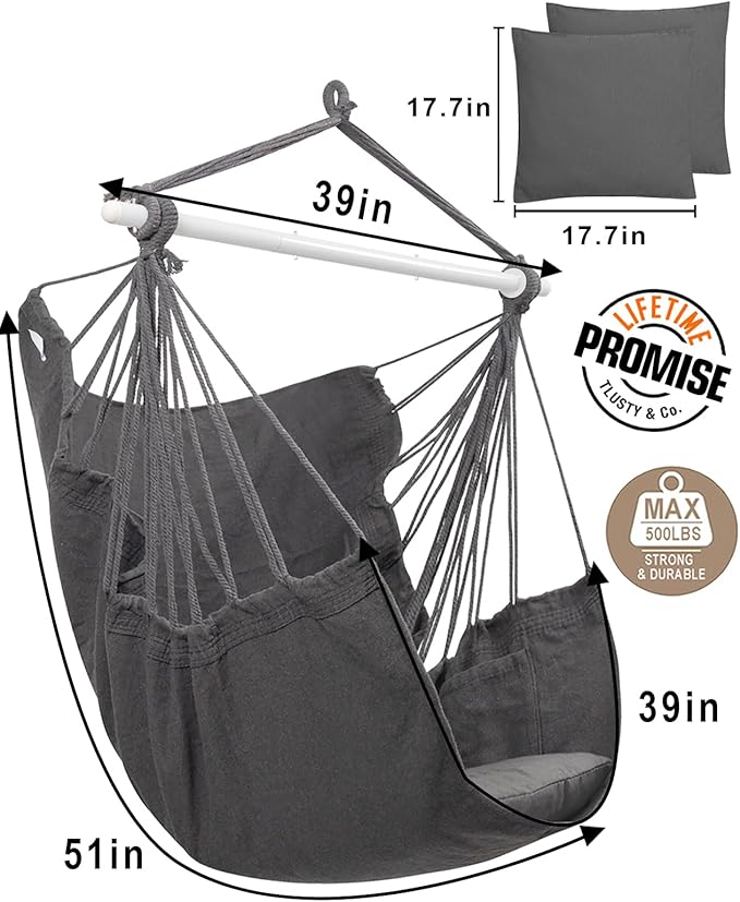 MIZTLI Hammock Chair Hanging Chair Swing Chair Hanging Chair - Image 4