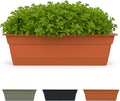 Bloem Dura Cotta 18" Terra Cotta Resin Rectangle Window Box Planter by Bloem