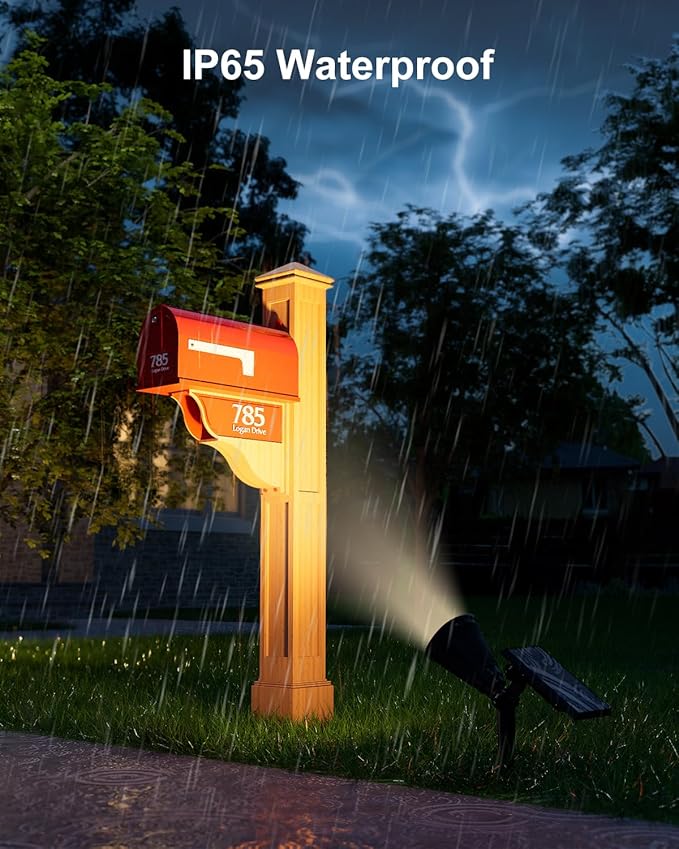 4 Pack Solar Powered Spotlights Waterproof Outdoor - Image 7