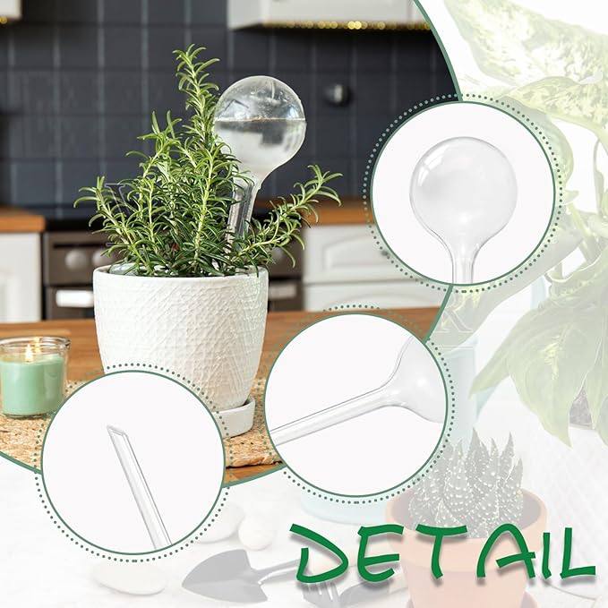14 PCS Plant Watering Globes, Plastic Automatic Watering Globes - Image 3