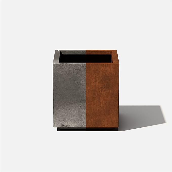Veradek Corten Steel Series Cube Planter - Image 2