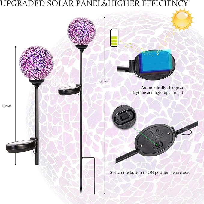 VCUTEKA Solar Garden Lights - Image 2