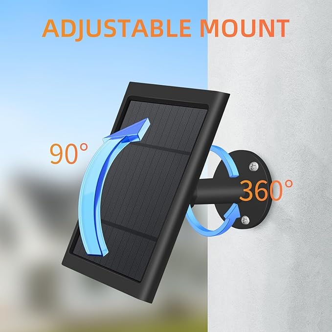 USB-C to Ring Barrel Plug 4Pack 4W Solar Charger - Image 5
