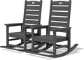 SERWALL Outdoor Rocking Chair Set of 2, Oversized Rocking Chair by SERWALL