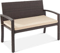 Best Choice Products Outdoor Bench 2-Person Wicker Garden Patio Benches Seating by BestChoiceProducts