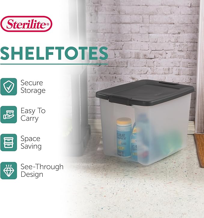 Sterilite 24-Pack ShelfTote, 50 Quart, and Office - Image 4