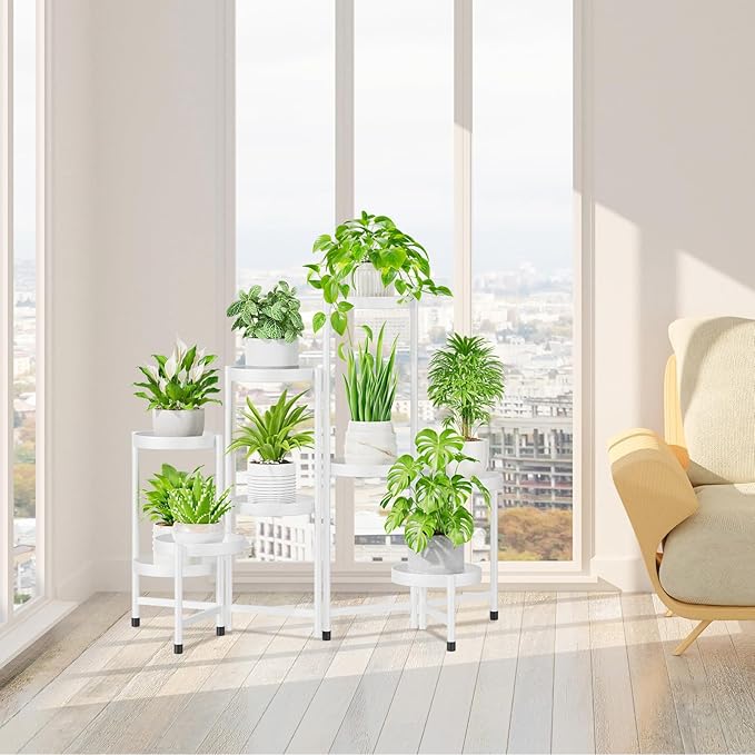 iDavosic.ly Plant Stand Indoor Outdoor, 9 Tier Corner Metal Flower Display - Image 7