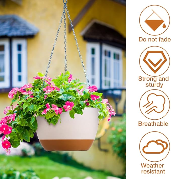 Mumufy 6 Pcs 8 Inch Hanging Planter - Image 3