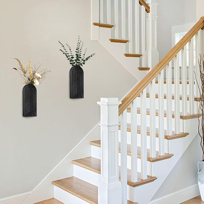 Wooden Wall Art Decor: Wall Vases - Image 7