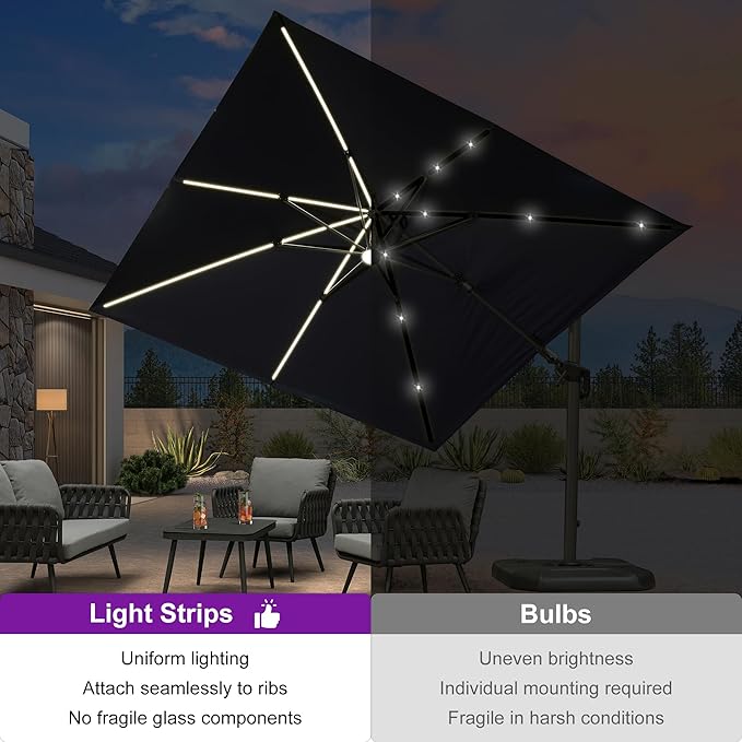PURPLE LEAF 10 Feet Patio Umbrella - Image 2