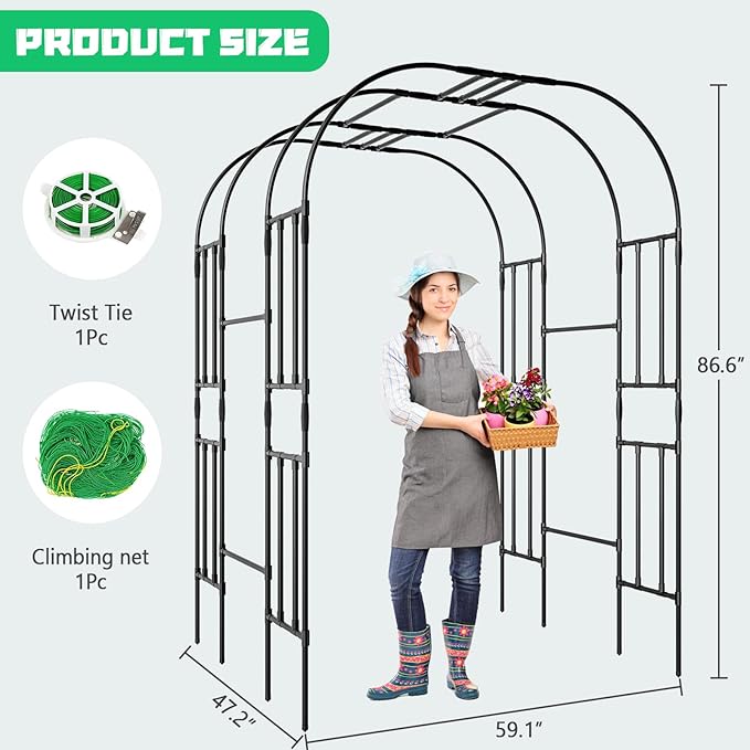 DoCred Large Tall Garden Arch Trellis - Image 5