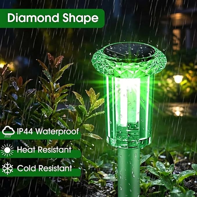 Solar Outdoor Lights, St Patricks Day 10 Pack Solar Pathway Lights Outdoor - Image 4