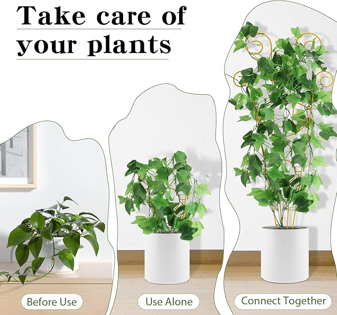 ZOUTOG Trellis for Climbing Plants Indoor 4 Pack 30 Inch, Rustproof Metal - Image 4
