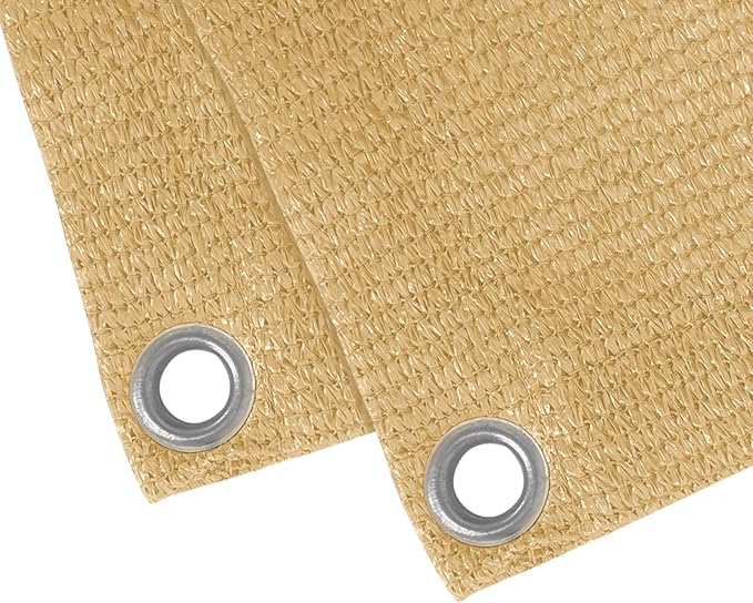 LOVE STORY Balcony Privacy Screen, 3.3' x19.7' Sand Deck Shield Screen Fence - Image 3