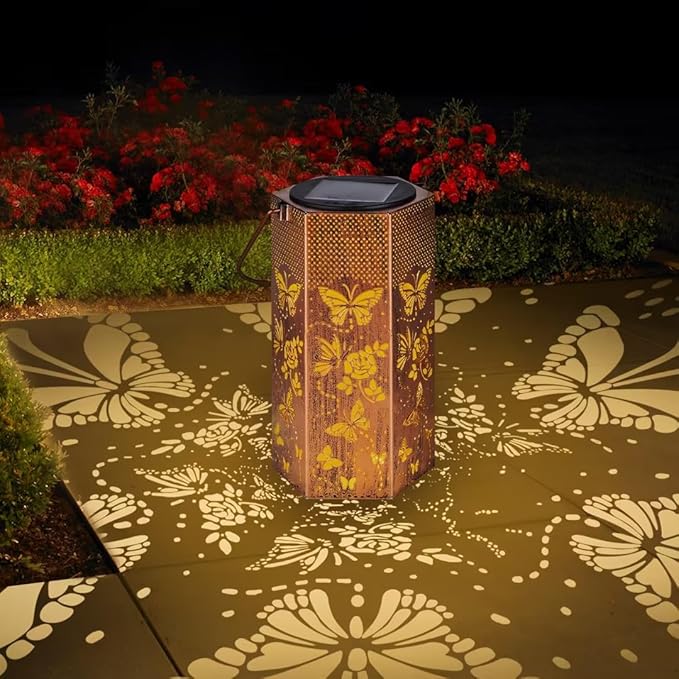 Butterfly Solar Lights Outdoor -Mothers Day Gifts by Eandisom