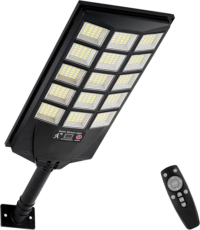 Solar Lights Outdoor Waterproof, Dusk to Dawn Solar Street Light by Aqraou