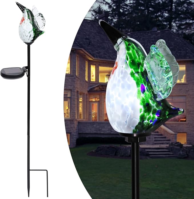 Afirst Decorative Solar Lights Outdoor Solar Hummingbird Stake Lights Hand - Image 7