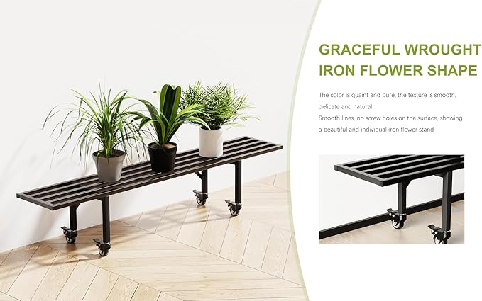 Zhongma One Tier Metal Plant Stand - Image 3
