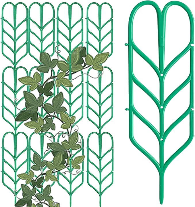 Garden Trellis for Climbing Plants 12 PCS Plastic Indoor Trellis for Potted - Image 5