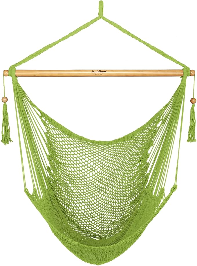 JoyView Hammock Chair with Spreader Bar Caribbean Hammock Swing Chair 300 LBS by JoyView