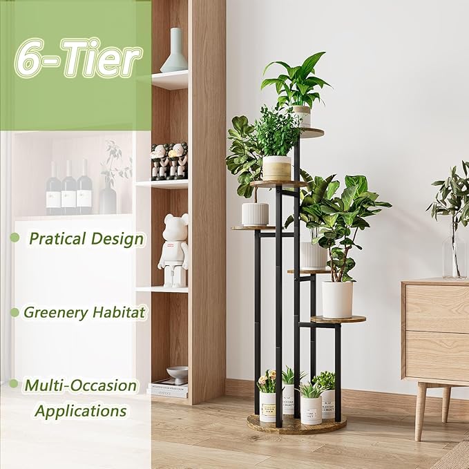 Plant Stand Indoor 6 Tier 9 Potted Multiple Flower Pot Holder - Image 5