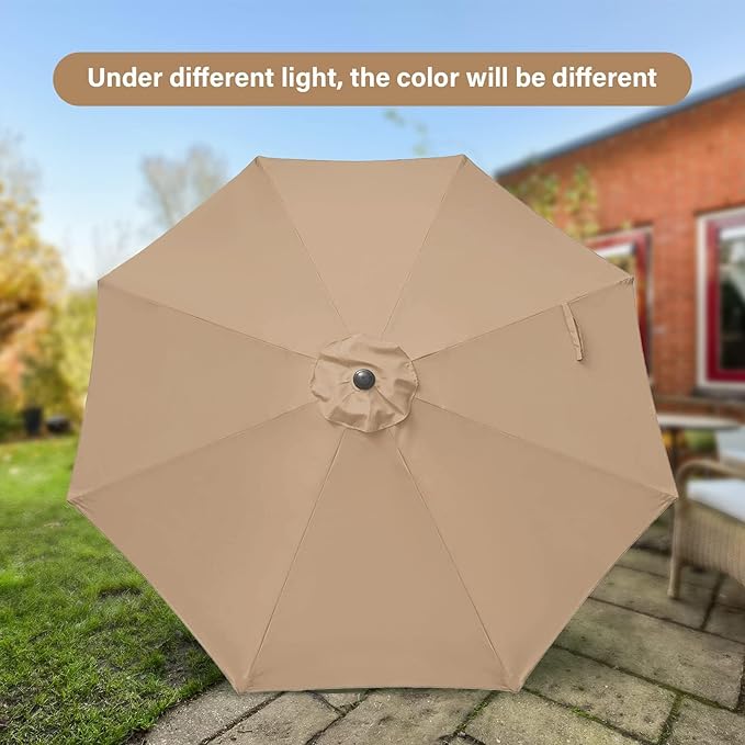 Simple Deluxe 9' Patio Umbrella Outdoor Table Market Yard Umbrella - Image 3