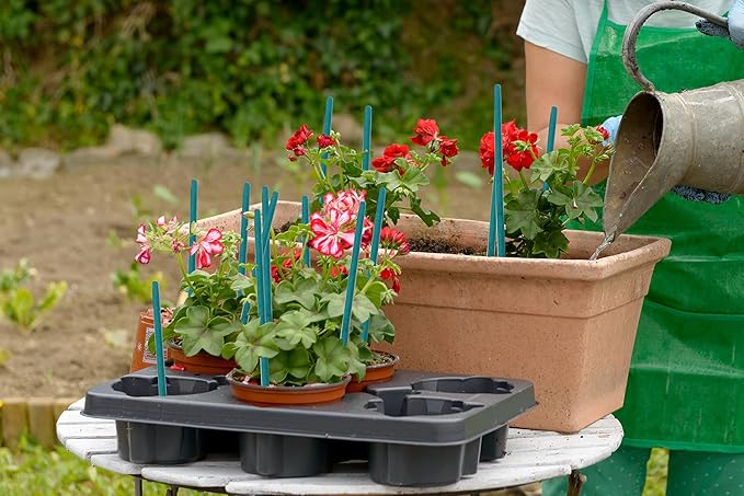 Garden Wood Plant Stakes Green Bamboo Sticks, HAINANSTRY Sturdy Floral Plant - Image 4