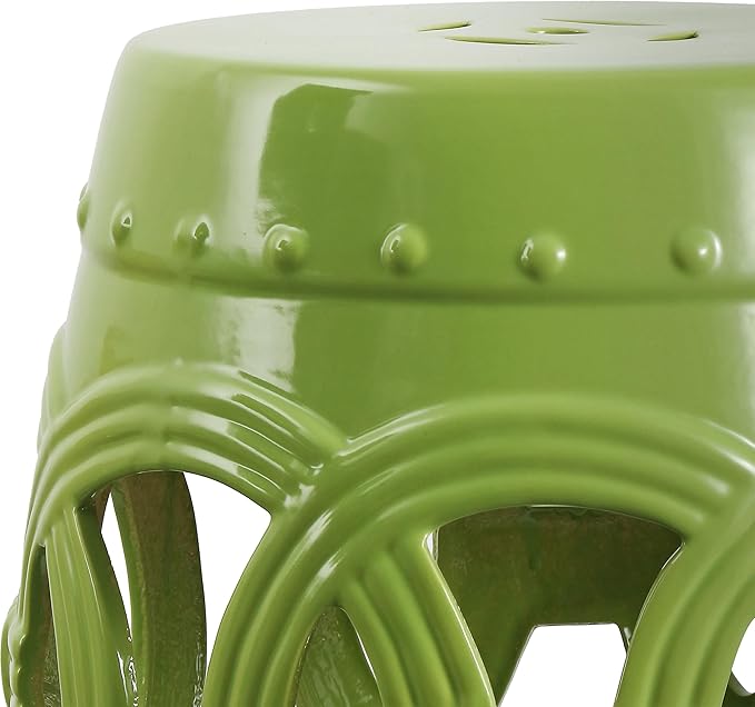 JONATHAN Y TBL1022H Lucky Coins 16" Chinese Ceramic Drum Indoor/Outdoor Garden - Image 7