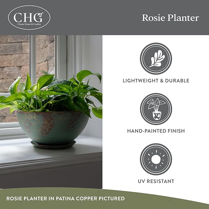 Classic Home and Garden Rosie Modern Planter w/Drainage - Image 4