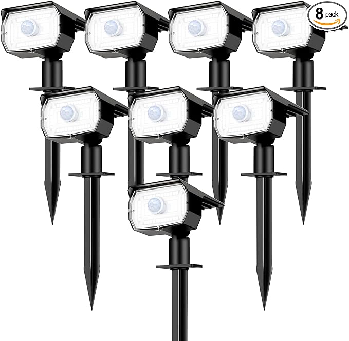 Solar Lights Outdoor Motion Sensor, Spot Landscape Lighting by Nipify