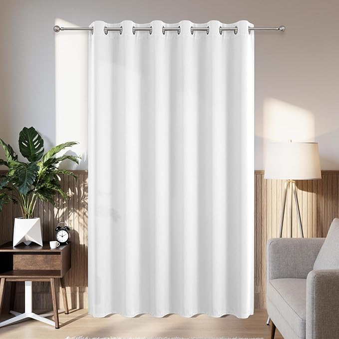 Joydeco Blackout Patio Sliding Door Curtains 90 Inches Long, Grommet Privacy by JOYDECO