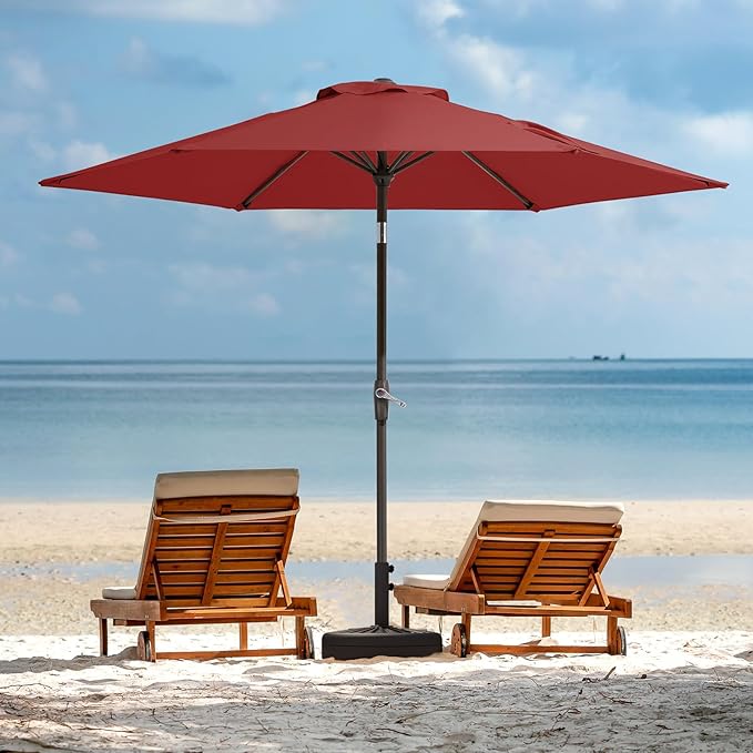JEAREY 7.5FT Patio Umbrella Outdoor Market Umbrella - Image 9