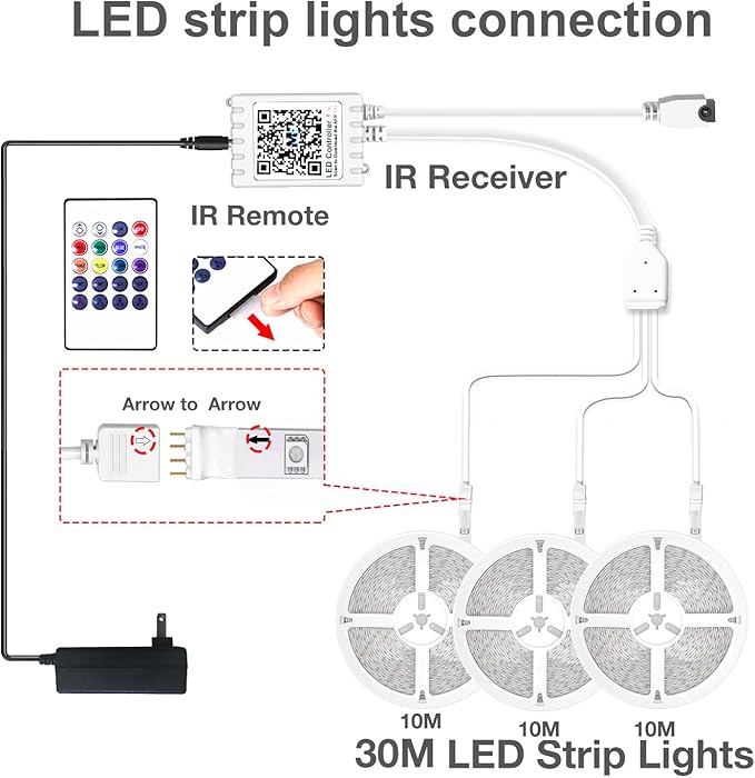 DAYBETTER 100 ft Outdoor Led Strip Lights Waterproof, Smart Light Strips - Image 7