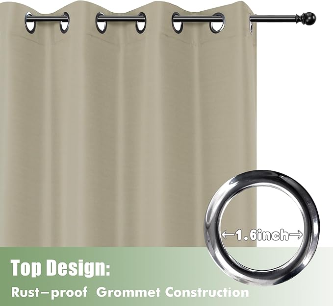 HolidayIdeas Waterproof Outdoor Curtains - Image 4