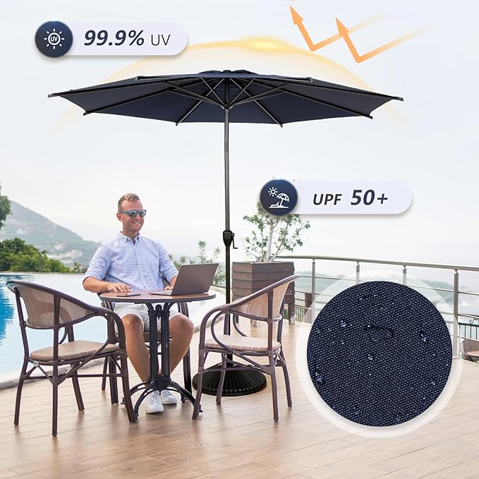 Abba Patio 11FT Lyon Outdoor Patio Umbrella Outdoor Table Umbrella - Image 3
