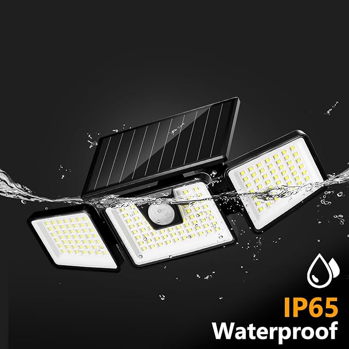 INCX Solar Lights Outdoor Waterproof, 3000 LM 156 LED Motion Sensor Outdoor - Image 4