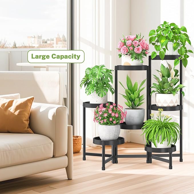 iDavosic.ly 7 Tier Folding Plant Stand Indoor Outdoor - Image 7