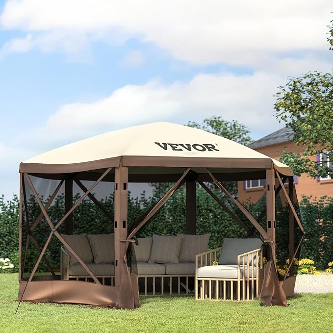 VEVOR 12 * 12ft 6 Sided Pop-up Canopy Shelter Tent - Image 9