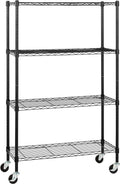 Amazon Basics 4-Shelf Heavy Duty Garage Shelving Storage Unit on 3" Wheel by AmazonBasics