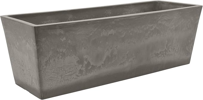 Arcadia Garden Products U65CT Plastic/Stone/Wood Composite Simplicity Window Box by PSW