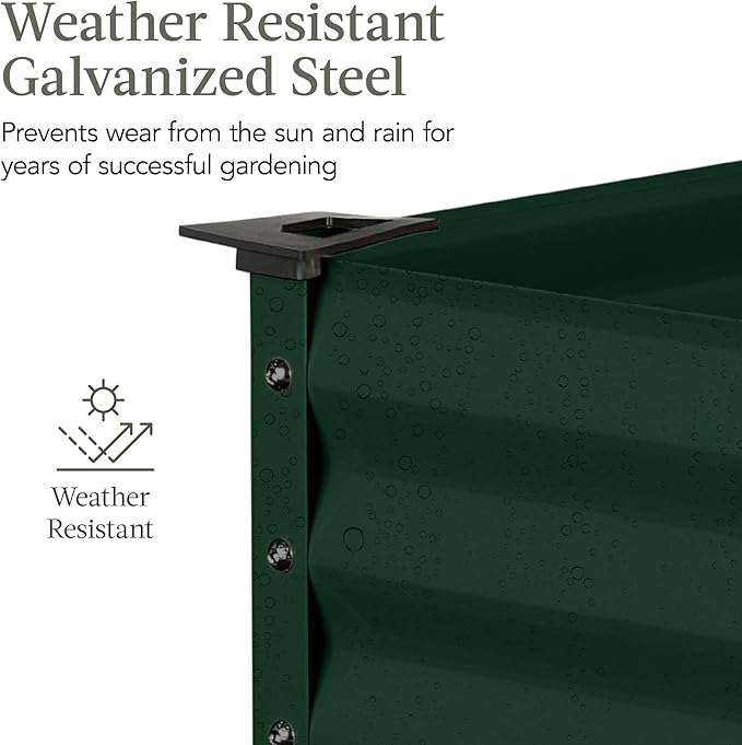 Best Choice Products 48x24x30in Galvanized Raised Garden Bed, Metal Elevated - Image 4