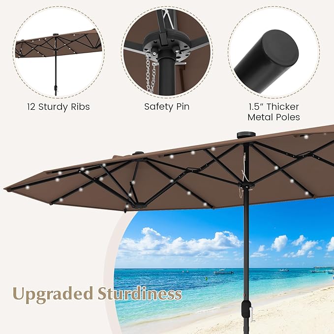 Tangkula 9 Pieces Rattan Outdoor Dining Set - Image 8