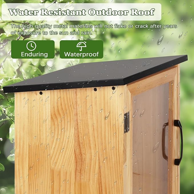 Outdoor Library Outdoor Book Box Storage Small Wooden Cabinet Little Literature - Image 4