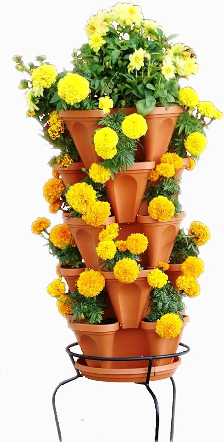 5 Tier Stackable Strawberry, and Vegetable Planter - Image 4