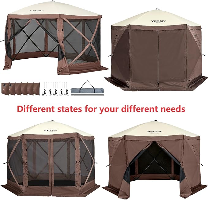 VEVOR Pop Up Gazebo Screen Tent, Pop-Up Instant Gazebo Tents - Image 9