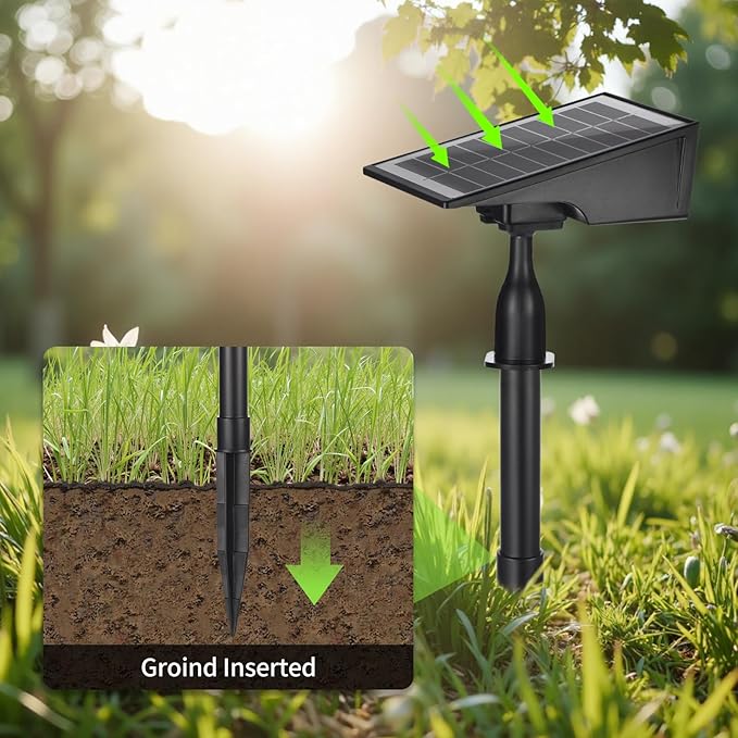 Solar Spot Lights Outdoor, RGB Solar Landscape Spotlights IP65 Waterproof - Image 6