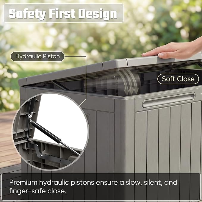 Greesum 110 Gallon Outdoor Storage Box - Image 4